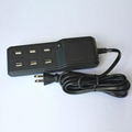 AU US UK EU plug 5V/4.5A 6ports Multi USB Mobile Phone Charger  1