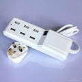 5V/7.1A usb multi charger 6port usb charger for iphone ipad samsung  3