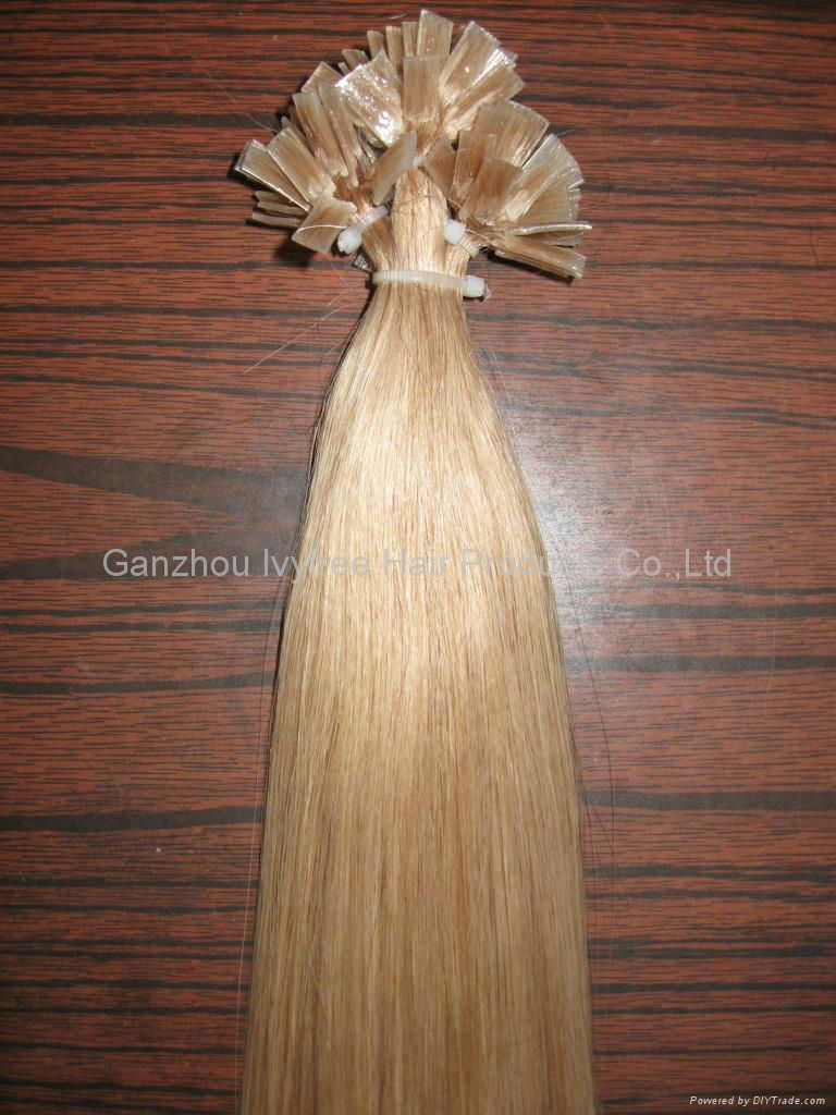100% Double Drawn Indian Remy Hair-Flat Tip Fushion Hair 4