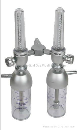 Twin Oxygen Flowmeter with Humidifier