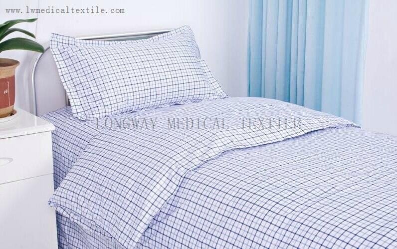  checked Hospital Bed Linen 4