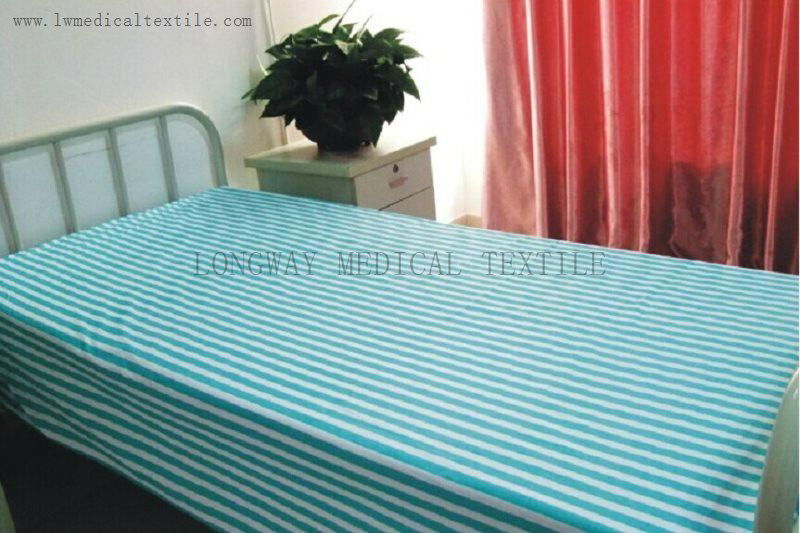 Hospital Bed Linen with stripes 2