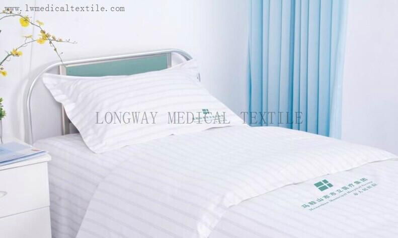 satin stripes Hospital Bed Linen 