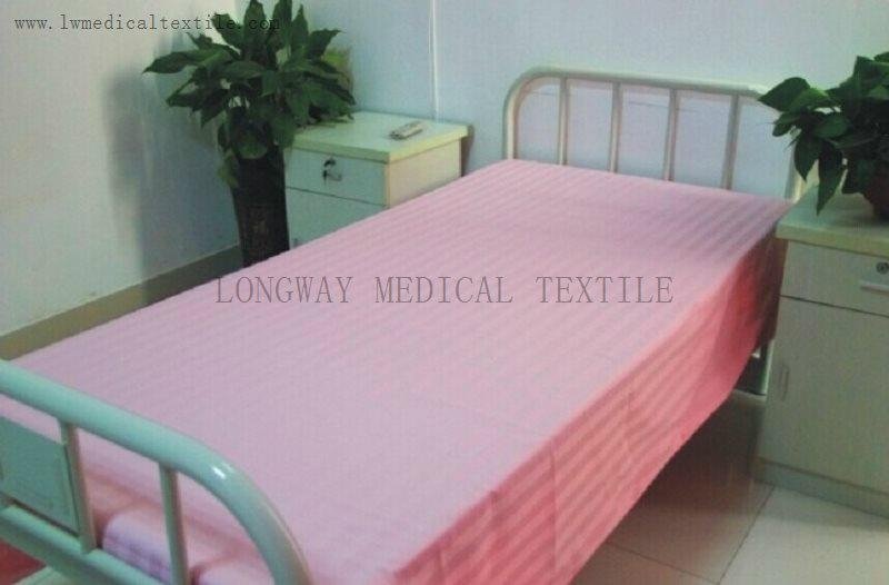 satin stripes Hospital Bed Linen  3