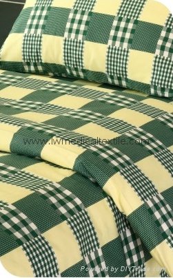  checked Hospital Bed Linen (bed sheet, pillow case and duvet cover) 5