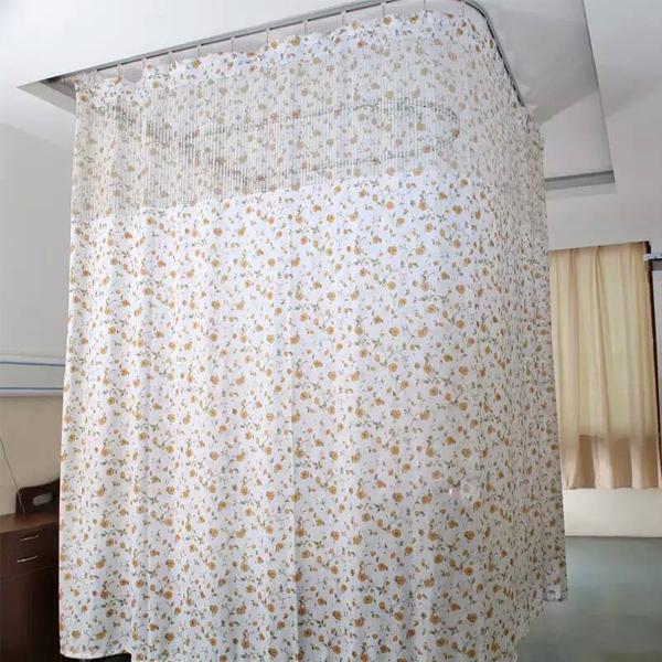 Double-side Printed Permanently flame retardant Hospital Cubicle Curtain 4