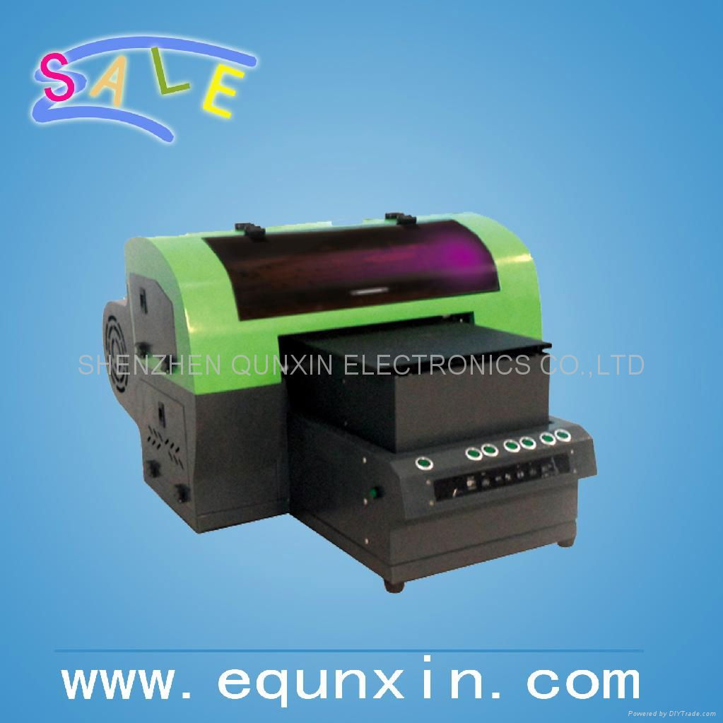 QE-3328UV Small size UV flatbed printer with DX5 printhead 4 COLOR
