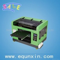 QE-3338 high resolution UV LED flatbed printer with DX5 printhead