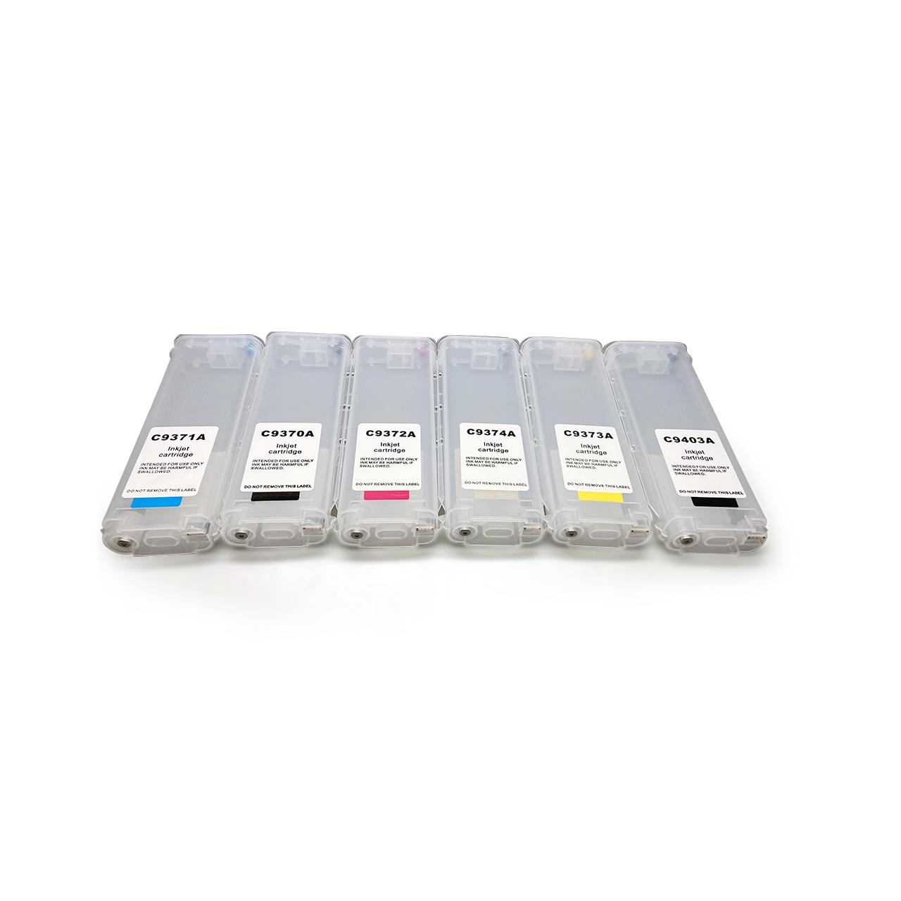 Refillable ink cartridges for HP 727 Designjet T1500 T2500 T920 T2530 T930 T1530 2