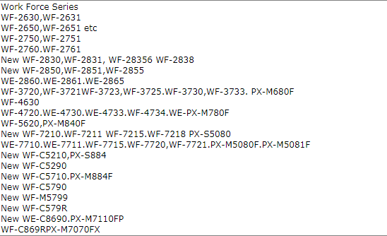 WF-C869RDTWF (RIPS) PX-M7070FX 打印機無芯片方案刷機碼 2