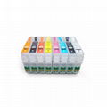 Empty Refillable Ink Cartridges with arc chip For Epson SC P600 P400 P800 2
