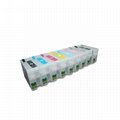 Empty Refillable Ink Cartridges with resettable chip For Epson SC P600 P800 P400 3
