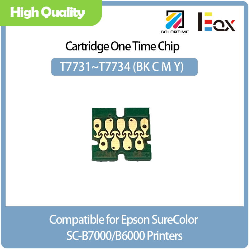 COLORTIME T7731-T7734 Cartridge one time chip for Epson SureColor SC B7000 B6000
