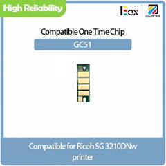 COLORTIME GC51 Compatible Cartridge One Time Chip for Ricoh SG 3210DNw printer 