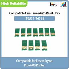 T6531-T653B One time chip/auto reset chip for Epson stylus pro 4900 Printer