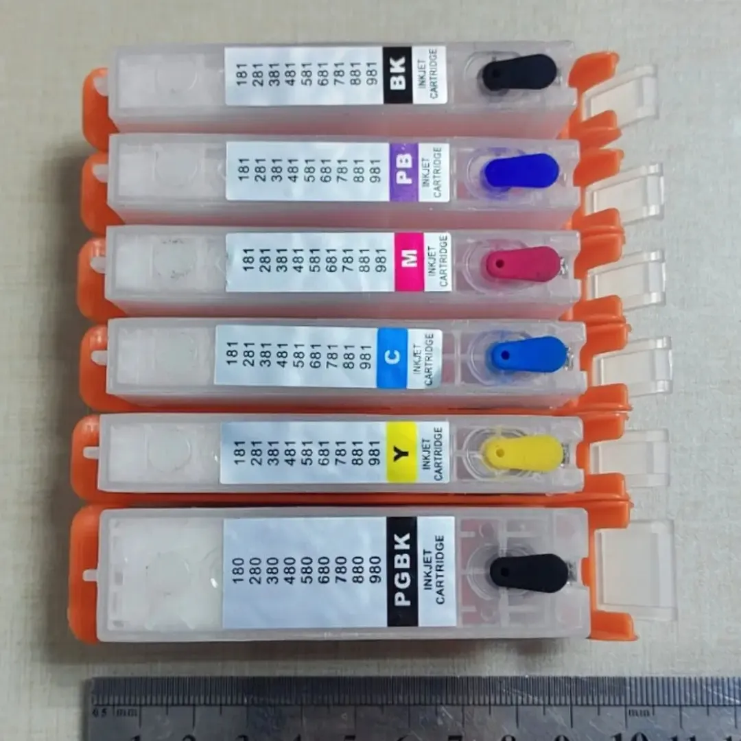 Refill ink cartridges with chip Canon Pixma TS8250 CLI581 PGI580 PGI580 CLI581 580/581