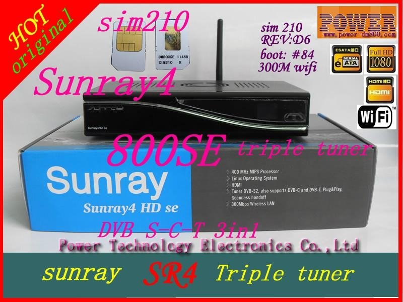 sunray4 800hd se satellite receiver