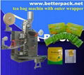 tea bag packer tea bag packing machine with outer envelope