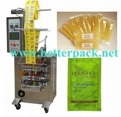 honey pack shampoo sachet packing cosmetics liquid packing machine