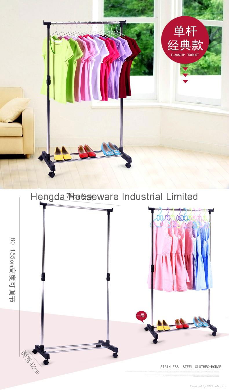 Folding Laundry Hanger Clothes Drying Rack Outdoor Clothes Airer 4