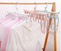 folding Swivel plastic clothes hanger for clothes 8 ranks set