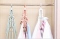 folding Swivel plastic clothes hanger for clothes 8 ranks set