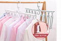 folding Swivel plastic clothes hanger for clothes 8 ranks set