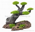 Imitation pine Resin aquarium ornament moss tree  4