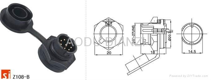 Z108 waterproof connector used on LED display screen 3