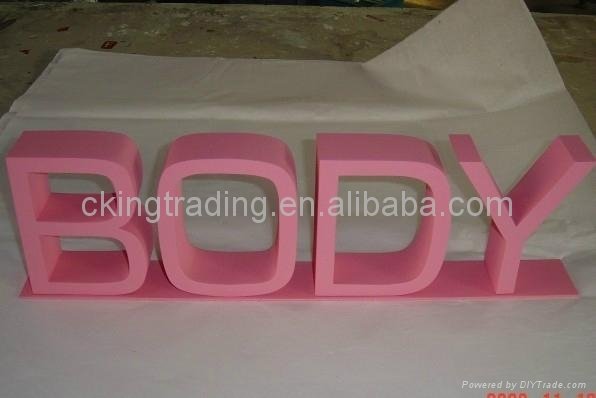Painted metal non lit singage iron letters 2