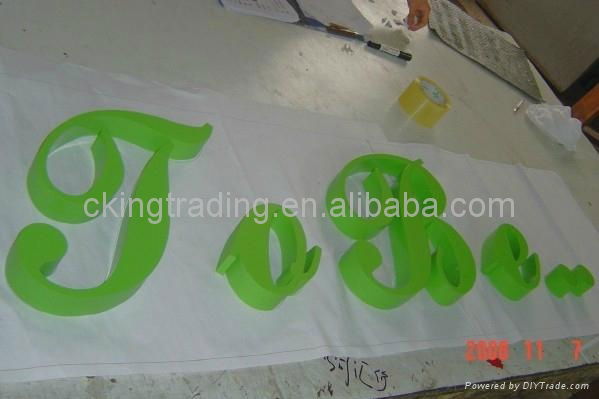 Painted metal non lit singage iron letters 3