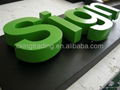 Painting fabricated steel letter sign 3