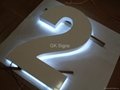 Painted letters laser cutting signage 2