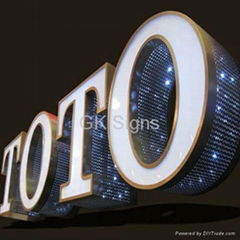 LED box letter lightbox letters channel sign