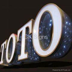 LED box letter lightbox letters channel