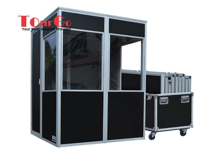 Light Weight Translation Booth for 2 Person in Black 2