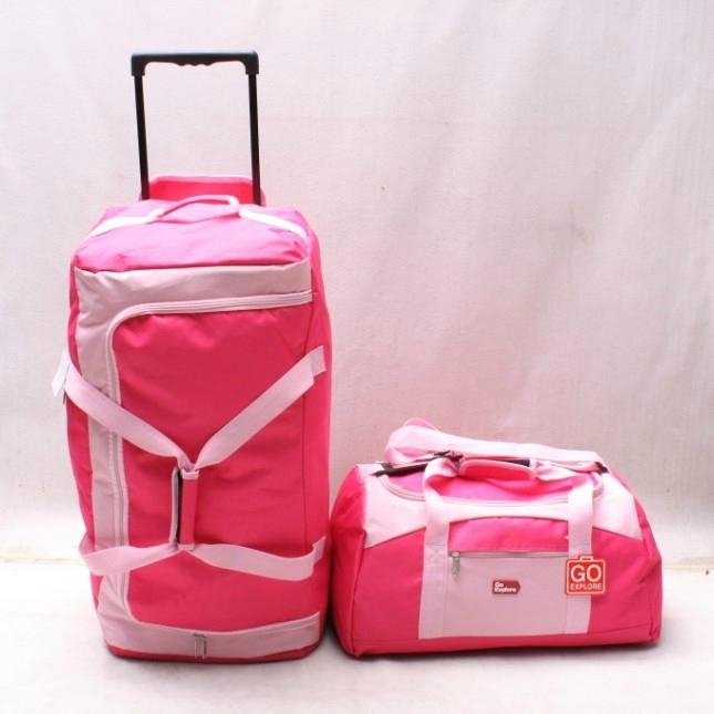 stock  2 piece set trolley bag   travel bag   stocklot suitcase