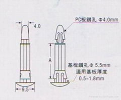 PC板間隔柱