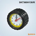 供應SANKQ牌,SK7360H帶表鋁壓花手輪,鋁手輪,帶數字表鋁手輪