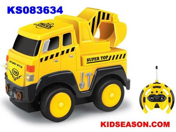 KIDSEASON 4ch remote control cartoon rc truck toys