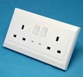 2 GANG BS SWITCH SOCKET WITH LED 1