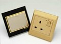 2 GANG BS SWITCH SOCKET WITH LED 2