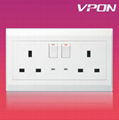 13a wall socket with LED  5