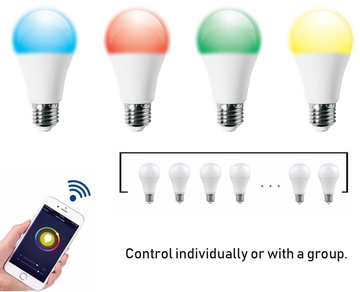 9W E27 WIFI GOOGLE ALEXA LED SMART BULB 3