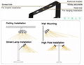 300W 120LM/W IP65 IP66 LED Floodlight stadium light Sports lighting 8