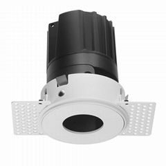 COB round 10W trimless modular led downlight