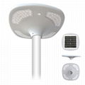 Integrated solar panel lamp all in one