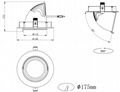 30W 40W 45W Gimbal LED downlight 8