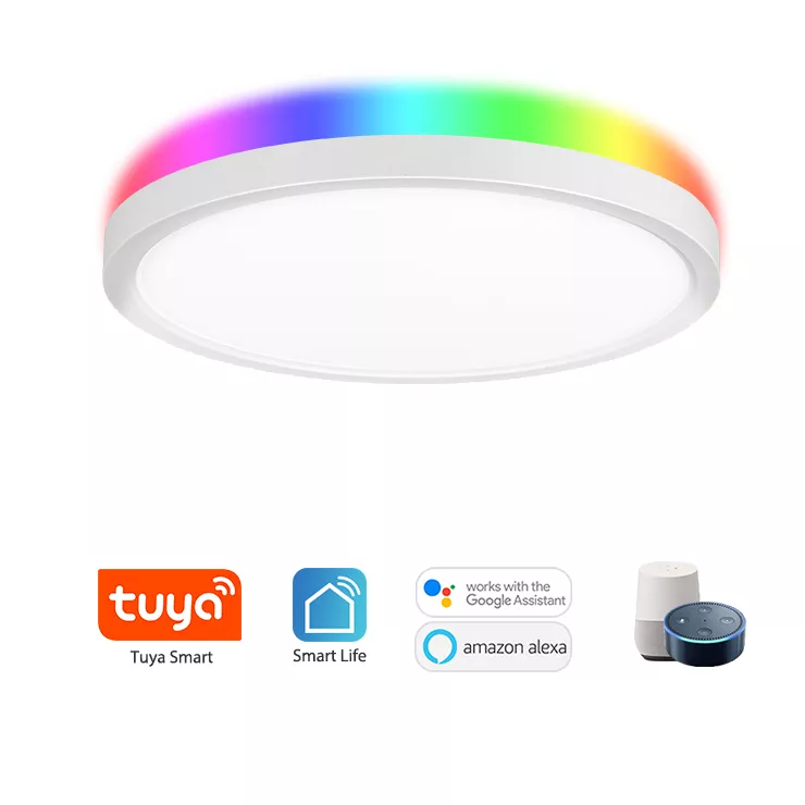 Multifunctional Smart Wifi Voice APP Alexa Remote Control Music Led Ceiling ligh 11