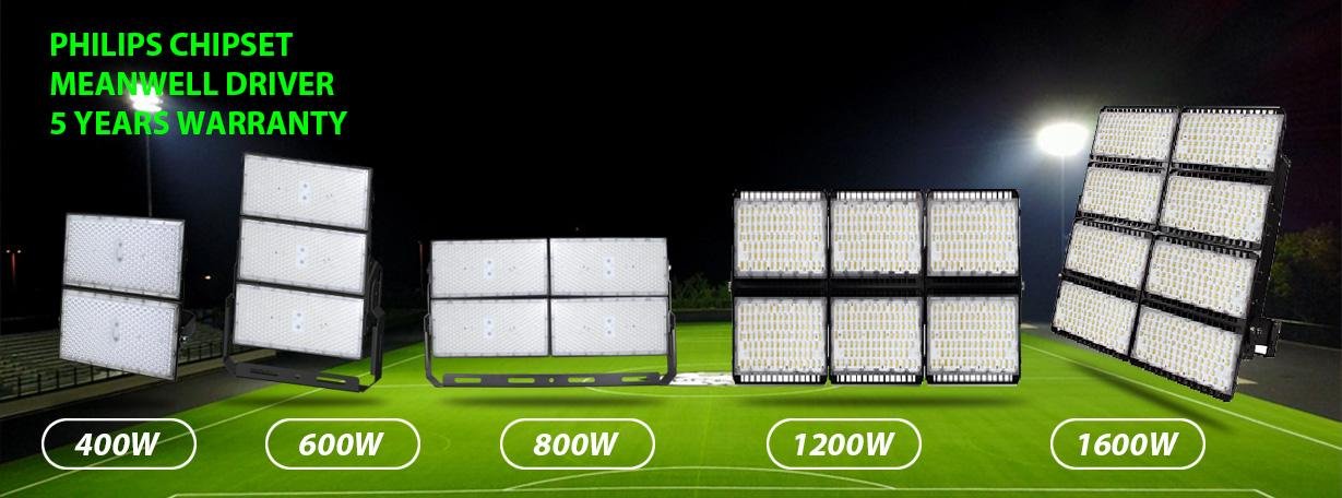 Professional Football Stadium Tennis Court Lighting 1000W 10